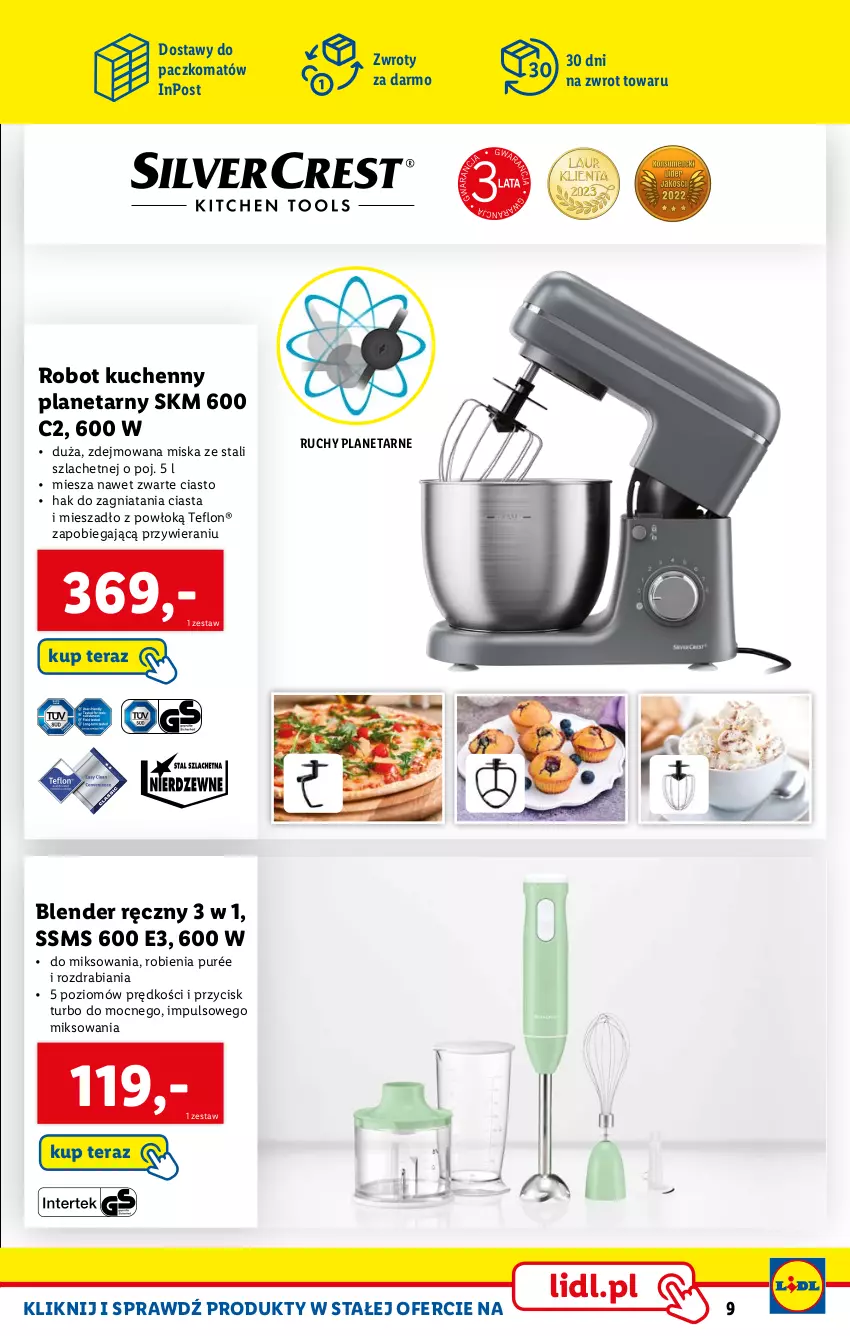 Gazetka promocyjna Lidl - KATALOG SKLEPU ONLINE - ważna 06.02 do 26.02.2023 - strona 9 - produkty: Blender, Blender ręczny, Mieszadło, Miska, Pur, Robot, Tera