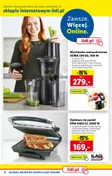 Gazetka promocyjna Lidl - KATALOG SKLEPU ONLINE - Gazetka - ważna od 26.02 do 26.02.2023 - strona 8 - produkty: Sok, Wyciskarka wolnoobrotowa, Tera, Wyciskarka, Grill