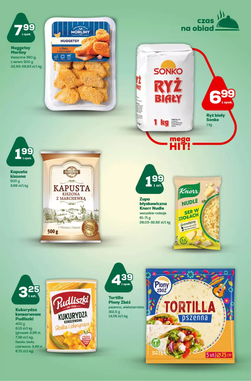 Gazetka promocyjna ABC - Gazetka - ważna 22.09 do 05.10.2022 - strona 3 - produkty: Fa, Fasola, Groszek, Knorr, Kukurydza, Pudliszki, Ser, Tortilla, Zupa