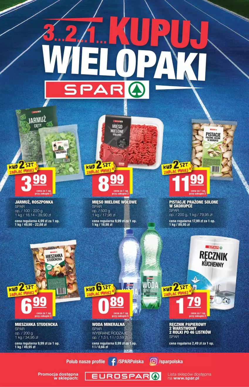 Gazetka promocyjna Spar - Spar - ważna 26.05 do 01.06.2021 - strona 8 - produkty: Jarmuż, Mięso, Mięso mielone, Mieszanka studencka, Panda, Papier, Rolki, Roszponka