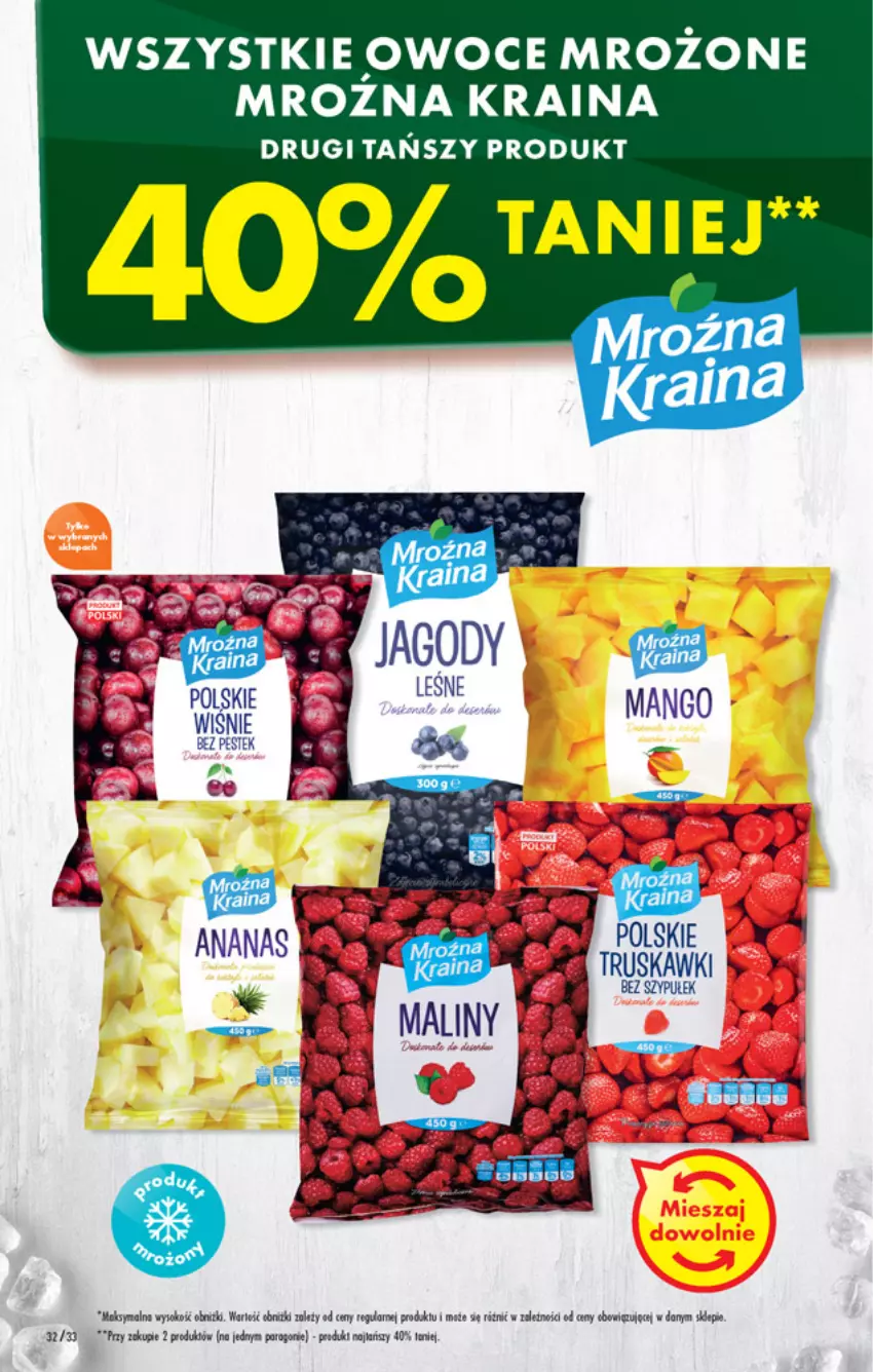 Gazetka promocyjna Biedronka - W tym tygodniu PN - ważna 21.03 do 26.03.2022 - strona 32 - produkty: Gra, Jagody, Mango, Owoce, Sok, Stek, Truskawki