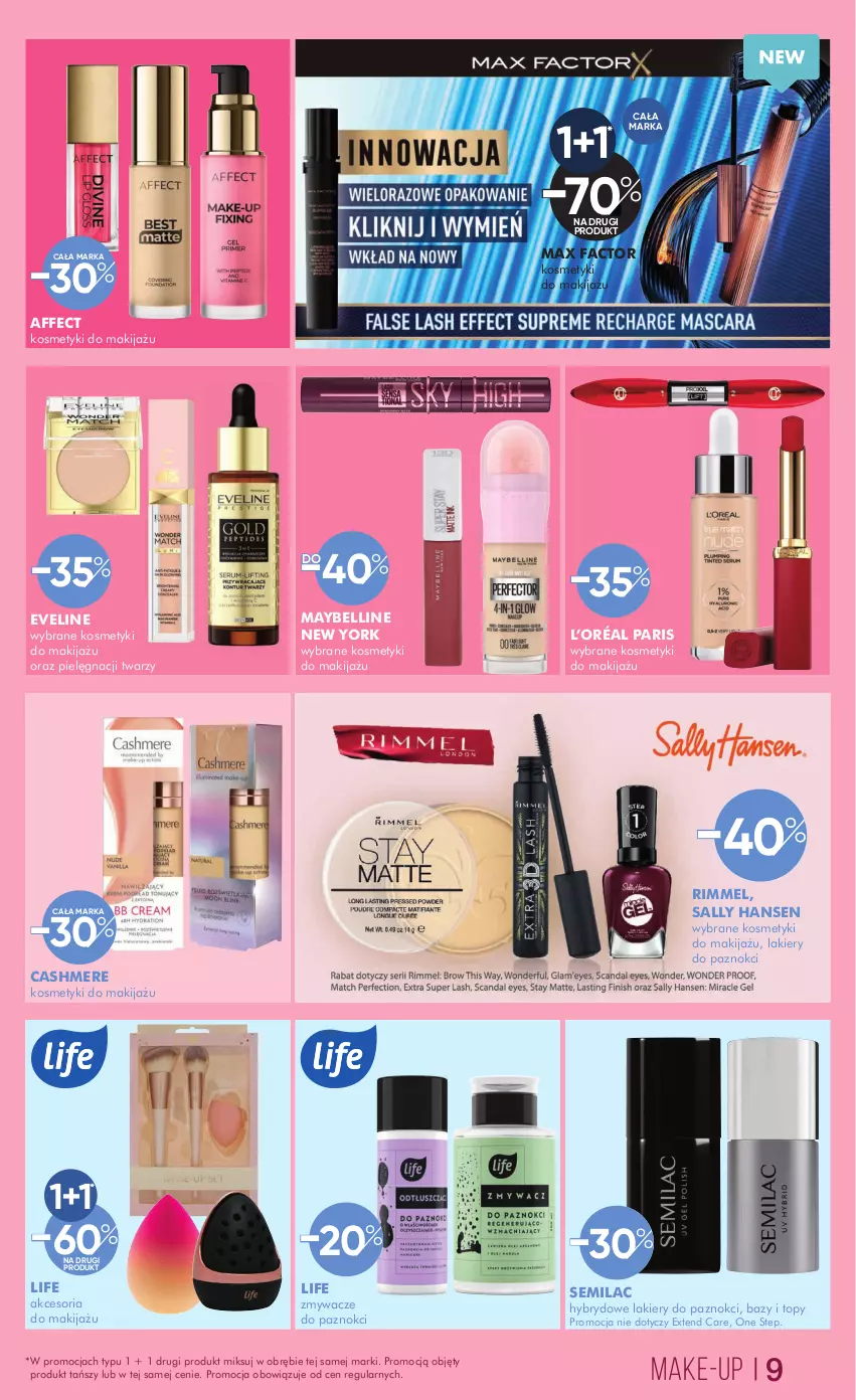 Gazetka promocyjna Super Pharm - Gazetka - ważna 28.02 do 13.03.2025 - strona 9 - produkty: Bell, Eveline, Fa, L’Oréal, Lakier, Makijaż, Max Factor, Maybelline, Sally Hansen, Top