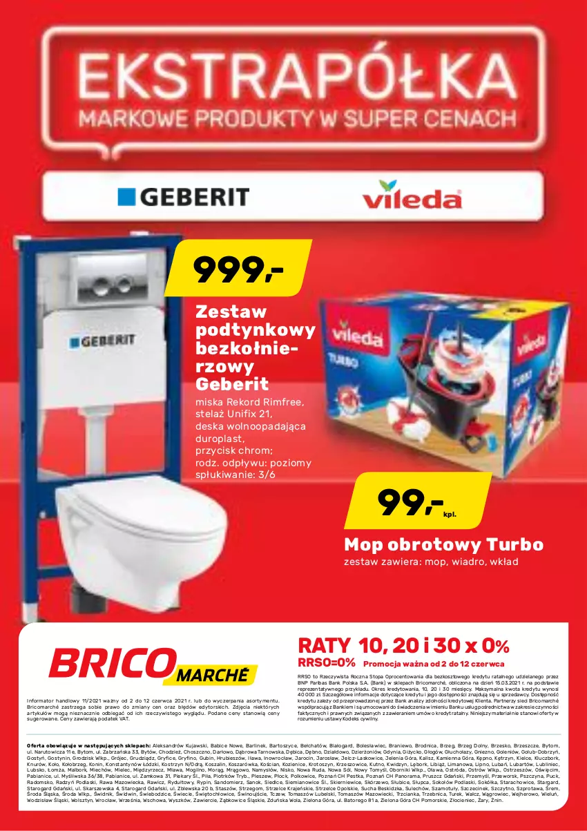 Gazetka promocyjna Bricomarche - Gazetka - ważna 02.06 do 12.06.2021 - strona 16 - produkty: BIC, Deska wolnoopadająca, Fa, Gry, Kosz, Kujawski, Miska, Mop, Namysłów, Podlaski, Rama, Sok, Sokół, Sokołów, Sól, Sprzedawcy, Szal, Szprot, Top, Wiadro, Wino