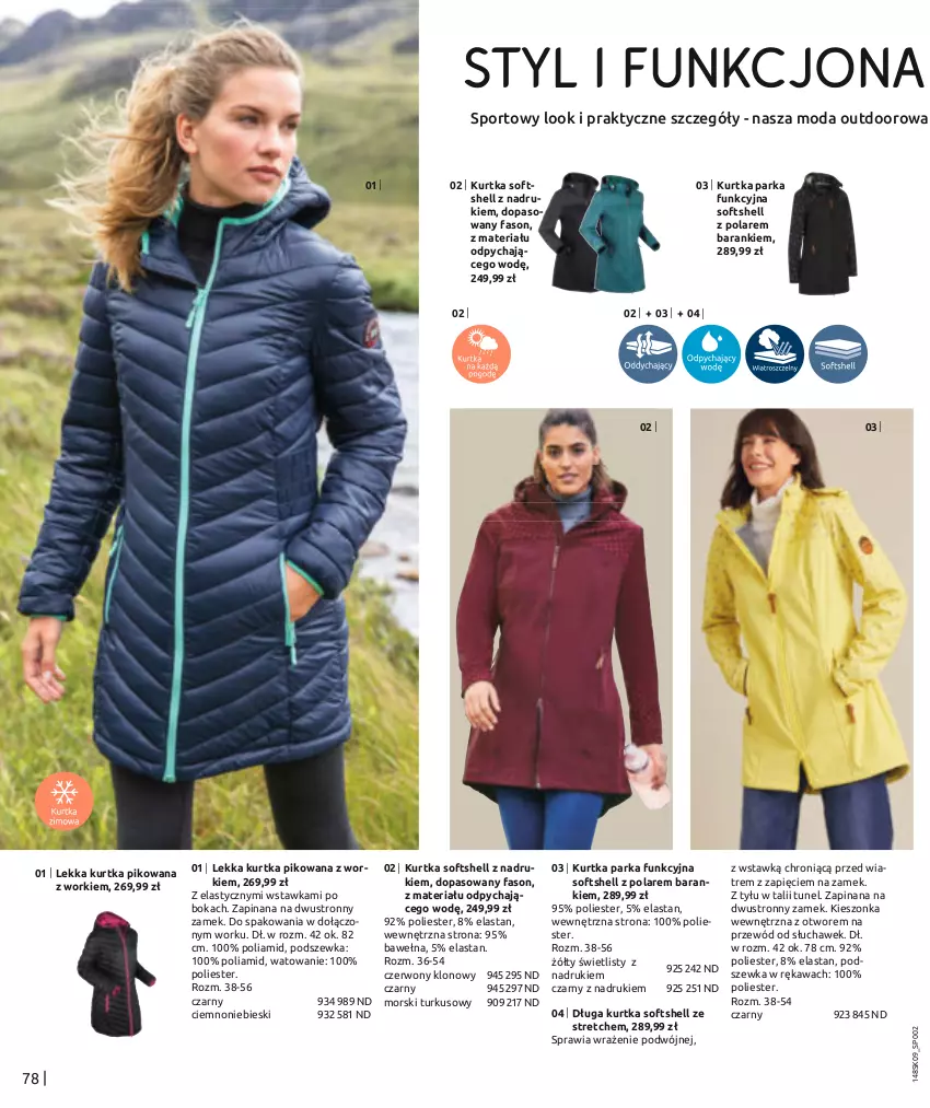 Gazetka promocyjna Bonprix - STYL UTILITY - ważna 28.08.2023 do 28.02.2024 - strona 80 - produkty: Fa, Kawa, Kurtka, Kurtka softshell, Moda, Parka, Por, Przewód, Sport, Tunel, Wełna