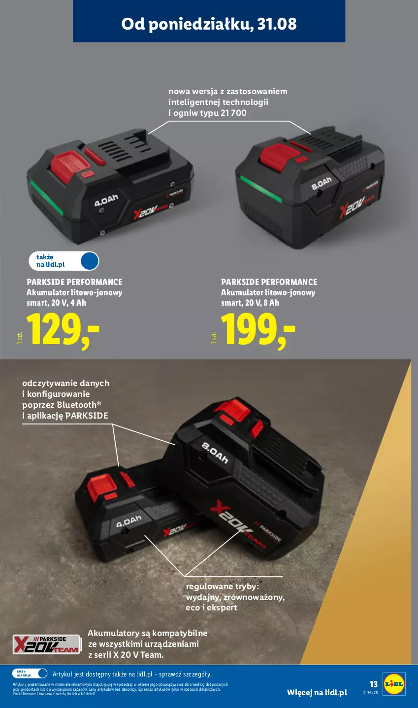 Gazetka promocyjna Lidl - Gazetka ważna od 31.08. do 05.09. - ważna 31.08 do 05.09.2026 - strona 17 - produkty: Akumulator, Intel, Parkside, Ser