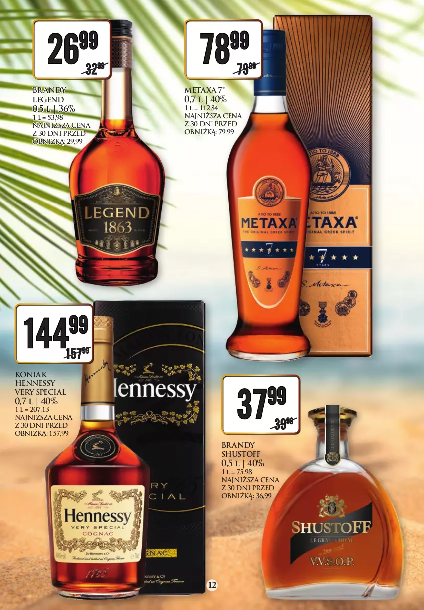 Gazetka promocyjna Dino - Katalog alkoholowy 14-19.08 - ważna 14.08 do 19.08.2023 - strona 12 - produkty: Brandy, Gin, Leon, Likier, Malibu, Metaxa, Rum, Sheridan's