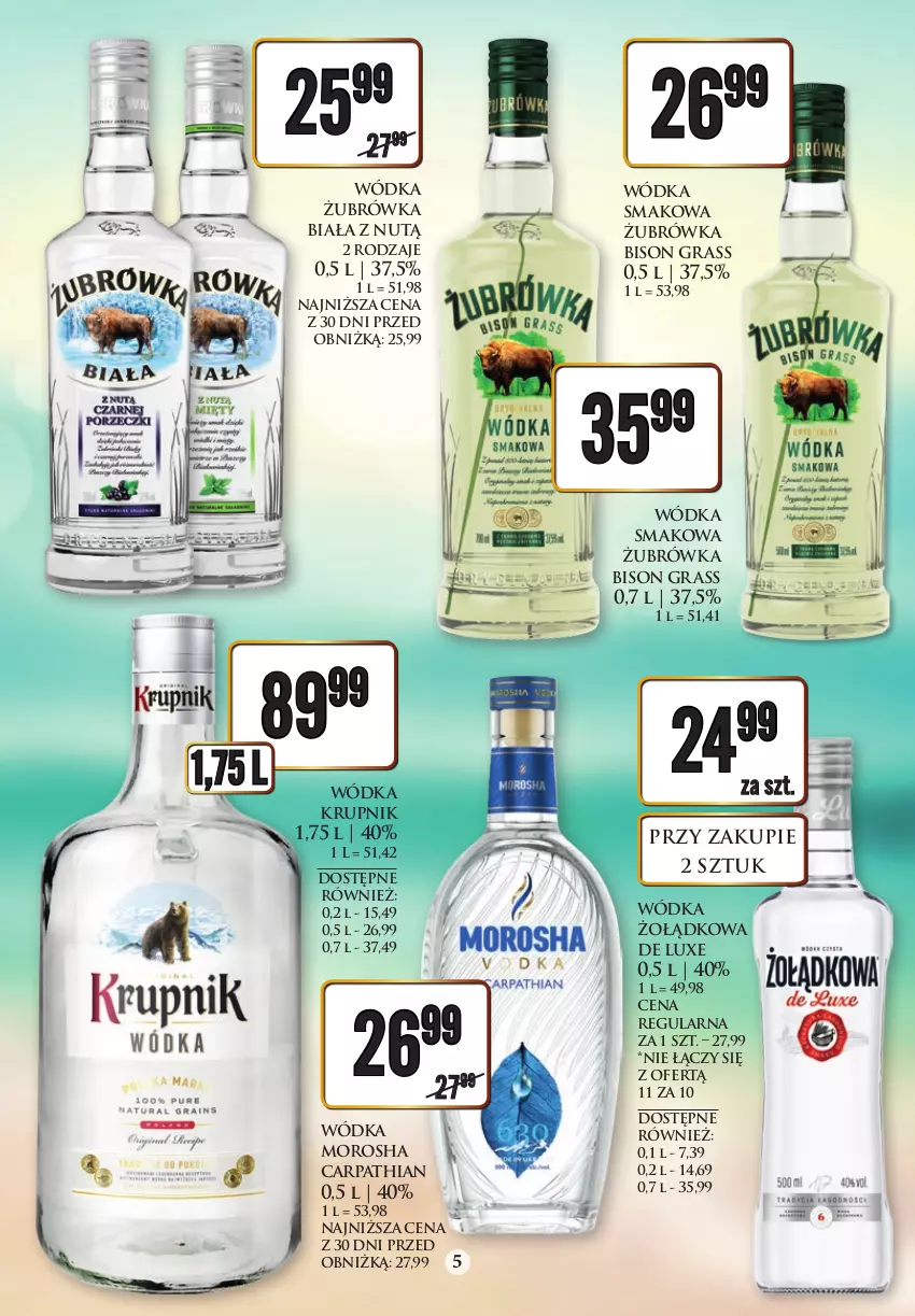 Gazetka promocyjna Dino - Katalog alkoholowy 14-19.08 - ważna 14.08 do 19.08.2023 - strona 5 - produkty: Biały Bocian, Gra, Krupnik, Ogiński, Wódka, Wyborowa