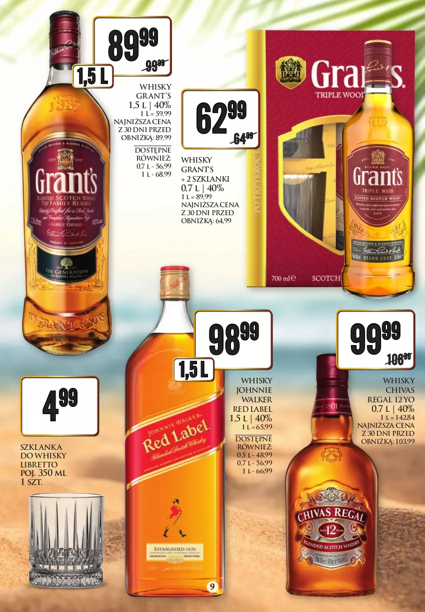 Gazetka promocyjna Dino - Katalog alkoholowy 14-19.08 - ważna 14.08 do 19.08.2023 - strona 9 - produkty: Brandy, Gra, Grant's, Jack Daniel's, Johnnie Walker, Lanki, Szklanka, Whiskey, Whisky