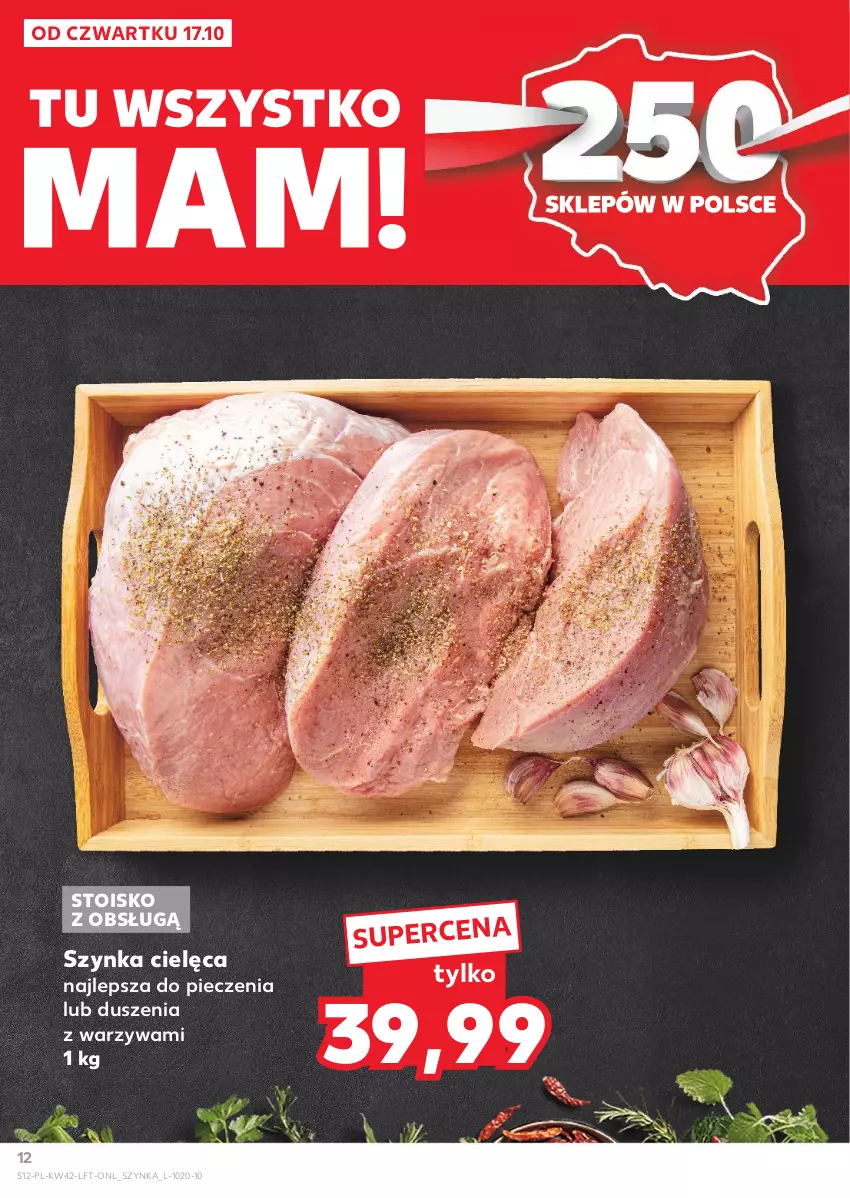 Gazetka promocyjna Kaufland - Gazetka tygodnia - ważna 17.10 do 23.10.2024 - strona 12 - produkty: Piec, Szynka, Warzywa