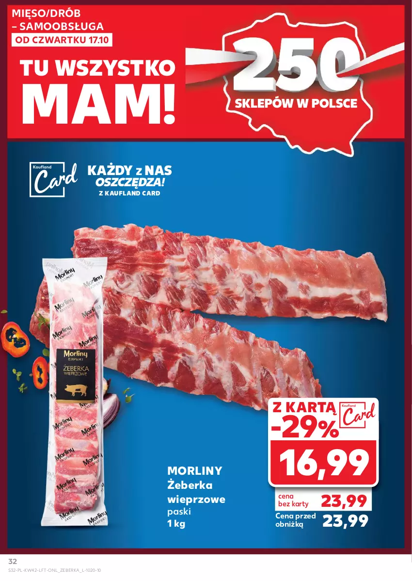 Gazetka promocyjna Kaufland - Gazetka tygodnia - ważna 17.10 do 23.10.2024 - strona 32 - produkty: Drób, Mięso, Morliny