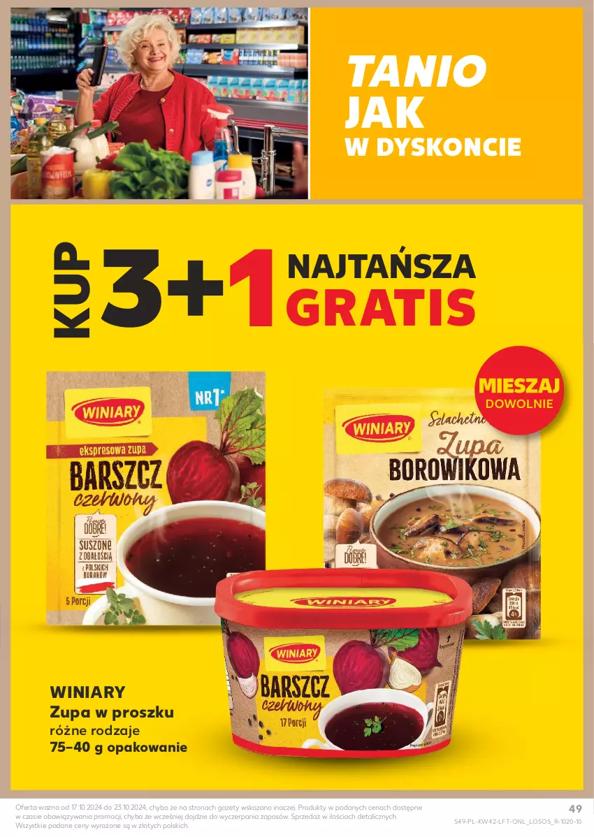 Gazetka promocyjna Kaufland - Gazetka tygodnia - ważna 17.10 do 23.10.2024 - strona 49 - produkty: Gra, Sos, Winiary, Zupa