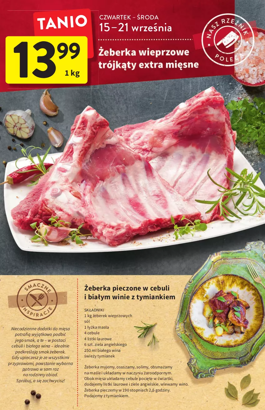 Gazetka promocyjna Intermarche - Gazetka Intermarche - ważna 15.09 do 21.09.2022 - strona 14 - produkty: Laur, Piec, Por, Sól, Top, Wino, Ziele angielskie