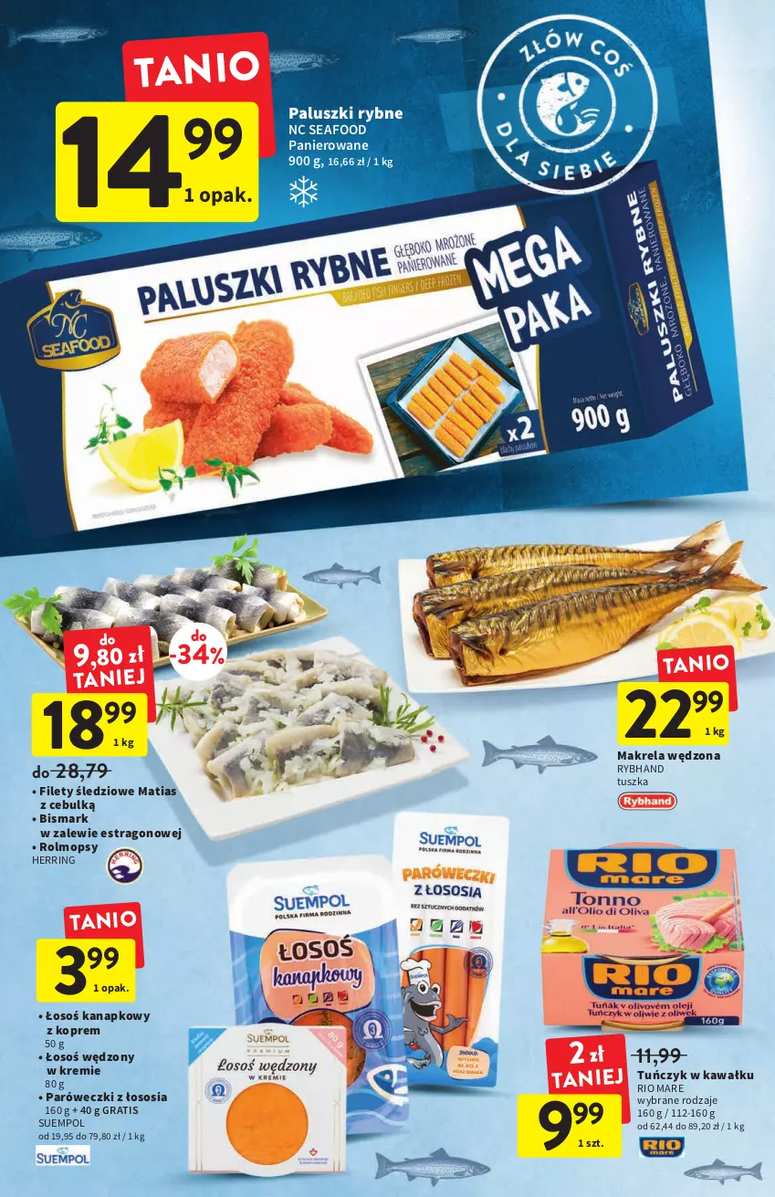 Gazetka promocyjna Intermarche - Gazetka Intermarche - ważna 15.09 do 21.09.2022 - strona 18 - produkty: Gra, Kawa, Mop, Paluszki rybne, Rio Mare, Sos, Suempol, Tuńczyk, Tusz