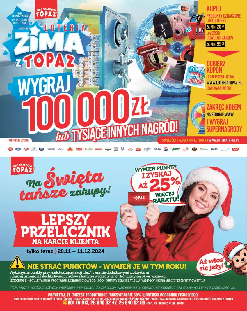 Gazetka promocyjna Topaz - Gazetka - ważna 05.12 do 11.12.2024 - strona 2 - produkty: Bonduelle, Gra, Mars, Top