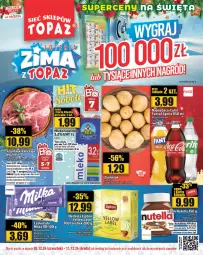 Gazetka promocyjna Topaz - Gazetka - Gazetka - ważna od 11.12 do 11.12.2024 - strona 1 - produkty: Szynka wieprzowa, Szynka, Waga, Mleko