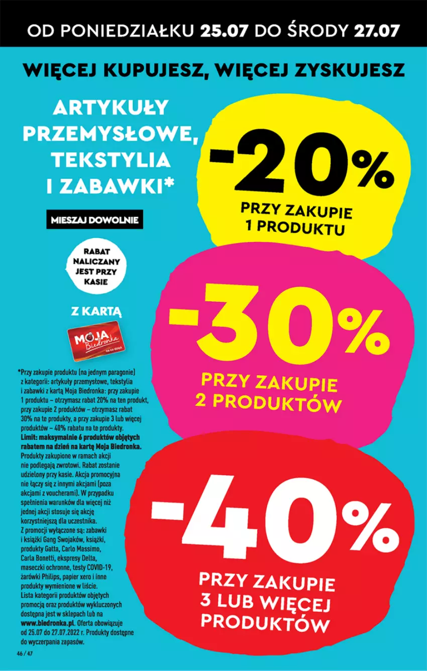 Gazetka promocyjna Biedronka - W tym tygodniu P - ważna 25.07 do 30.07.2022 - strona 46 - produkty: Dron, Gatta, Papier, Philips, Rama