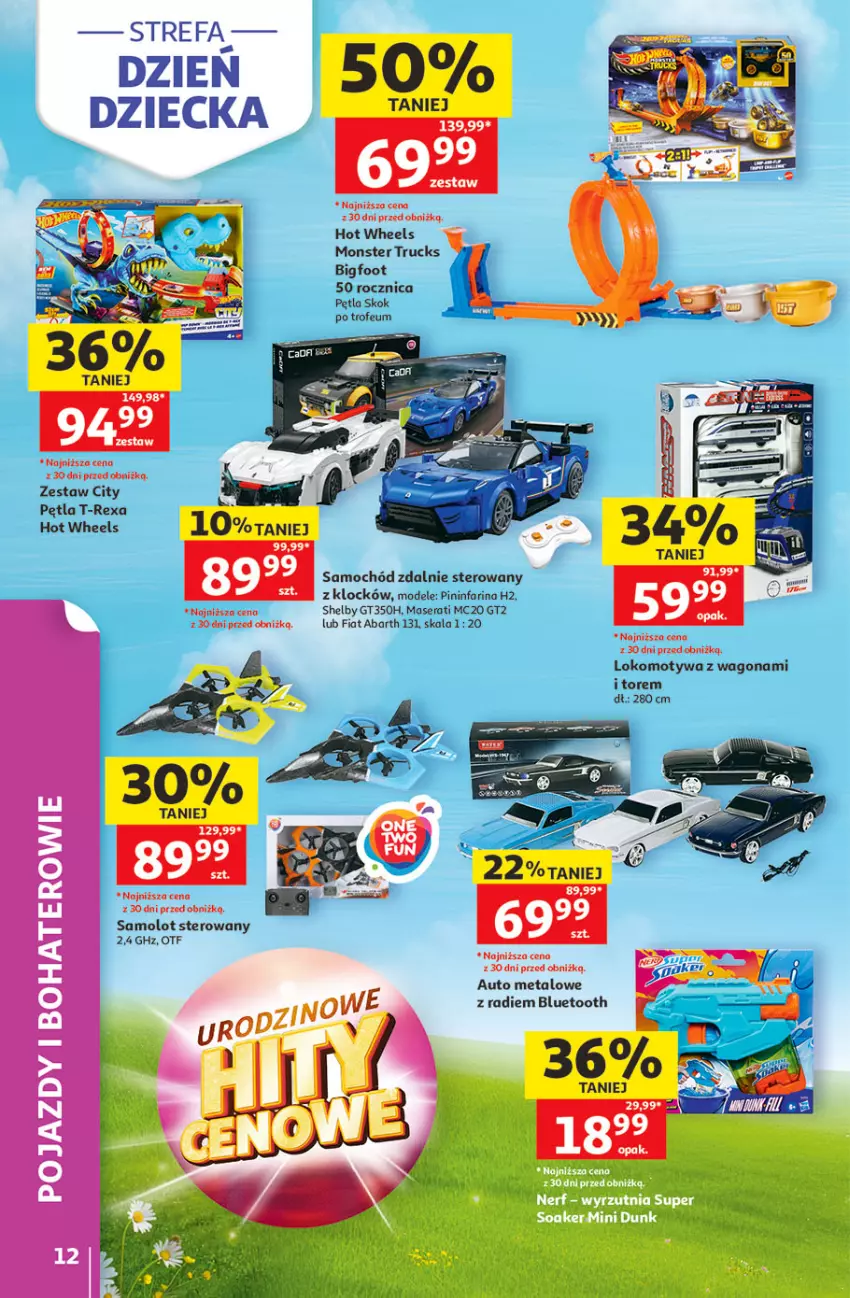 Gazetka promocyjna Auchan - Gazetka 30 Lat Hipermarket Auchan - ważna 21.05 do 27.05.2026 - strona 12 - produkty: Amol, Fa, Hot Wheels, Monster truck, Pojazd, Samochód, Samolot, Ser