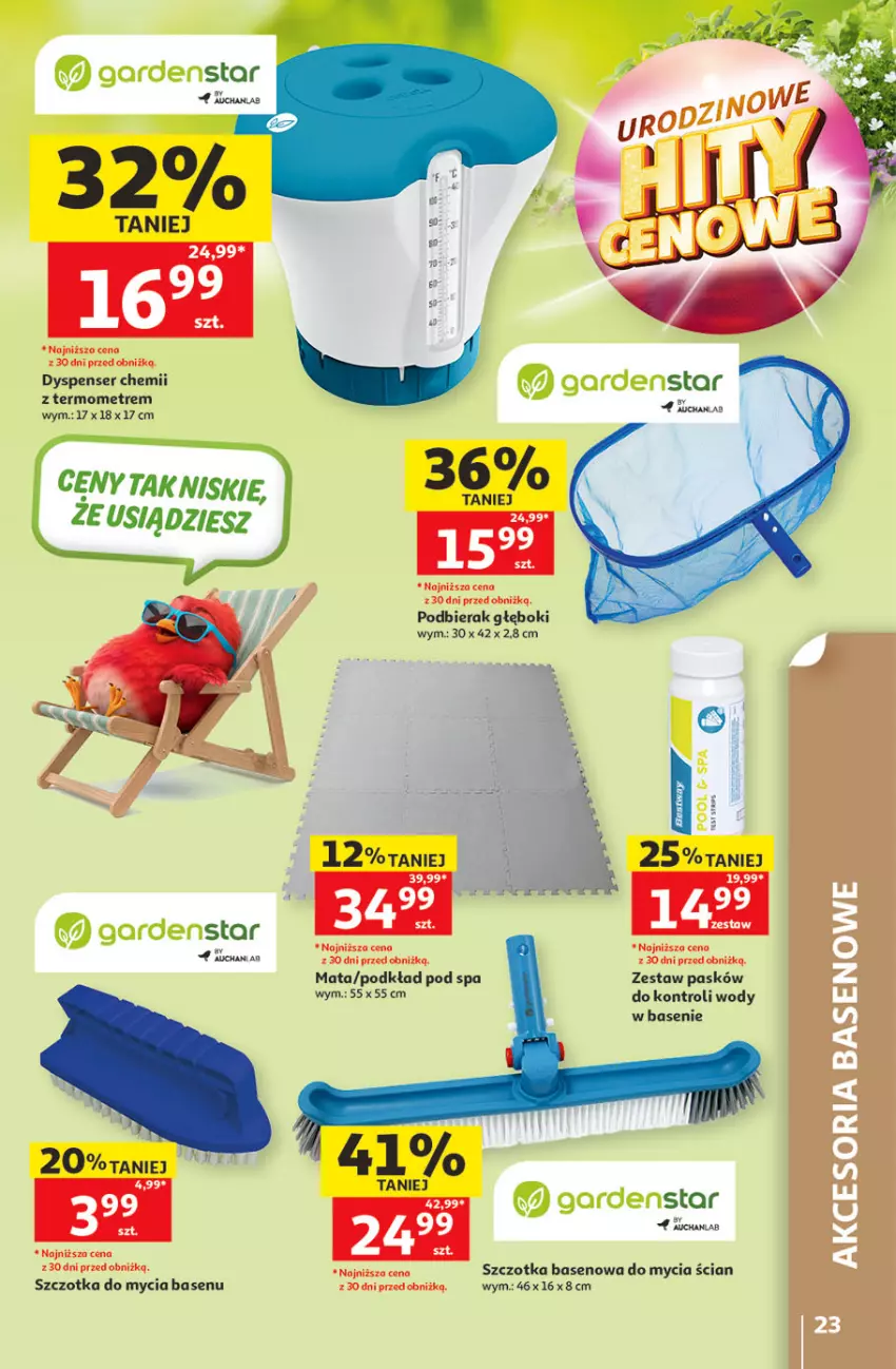 Gazetka promocyjna Auchan - Gazetka 30 Lat Hipermarket Auchan - ważna 21.05 do 27.05.2026 - strona 23 - produkty: Podkład, Ser, Szczotka, Termometr