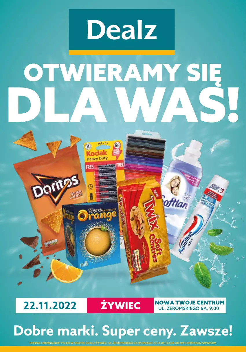 Gazetka promocyjna Dealz - WIELKIE OTWARCIE 22.11.2022 🥳NOWA Twoje Centrum, Żywiec - ważna 22.11 do 05.12.2022 - strona 1 - produkty: Rum