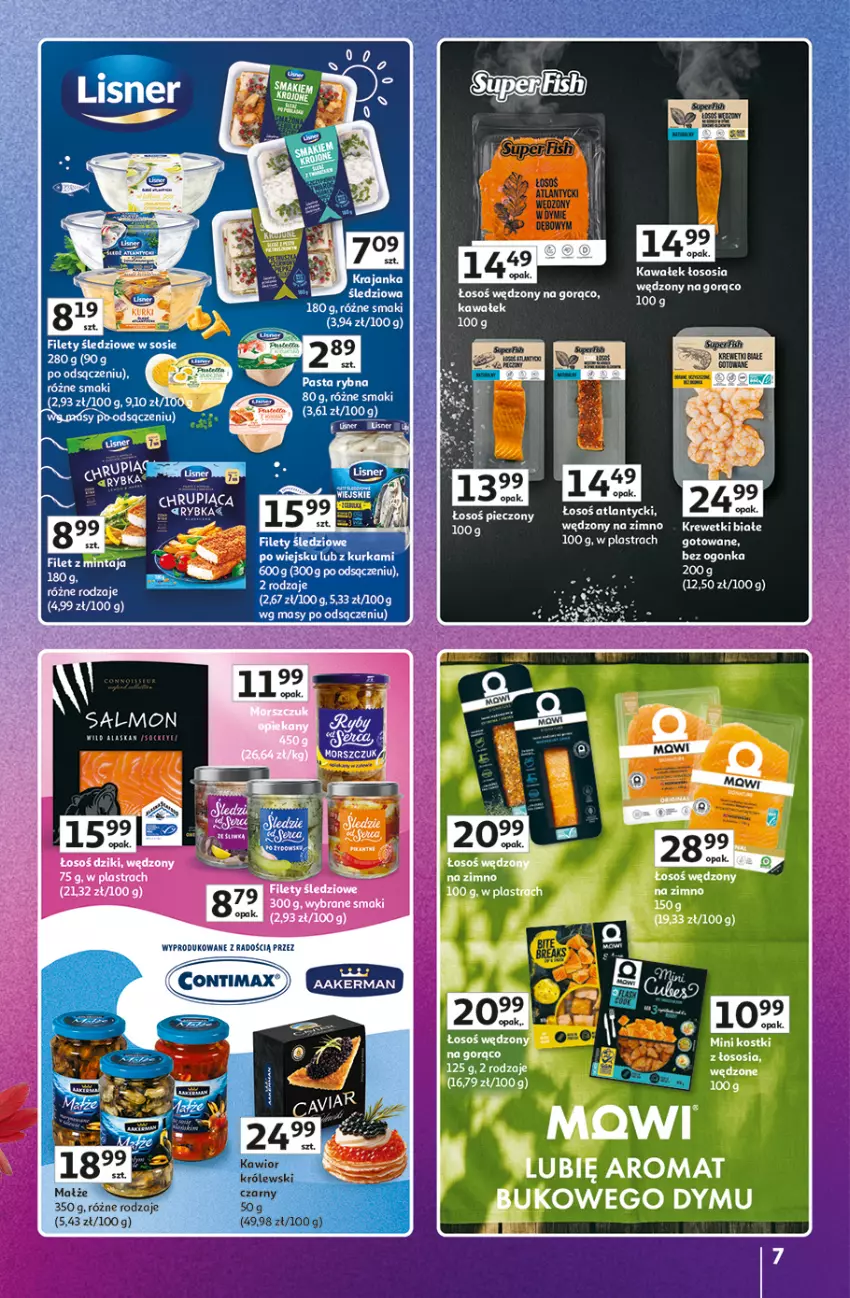Gazetka promocyjna Auchan - Gazetka Znane Marki Hipermarket Auchan - ważna 11.06 do 17.06.2026 - strona 7 - produkty: Krajanka śledziowa, Krewetki, Ocet