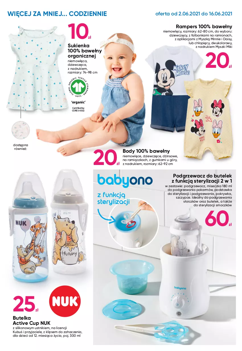 Gazetka promocyjna Pepco - Nowa jakość miękkości - ważna 02.06 do 16.06.2021 - strona 4 - produkty: Body, Dzieci, Fa, Kubuś, Minnie, Miseczka, Mysz, Sukienka, Szczypce, Ustnik