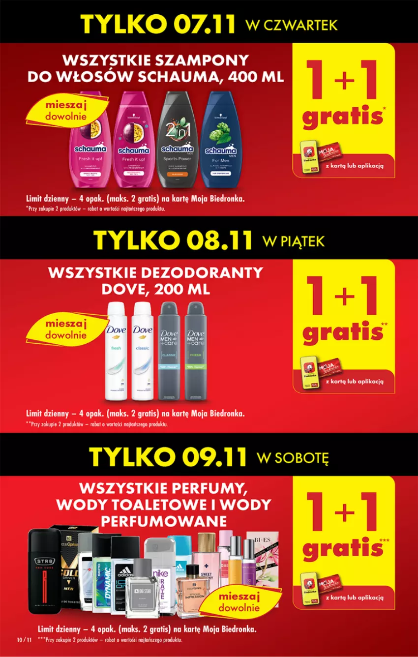 Gazetka promocyjna Biedronka - Od czwartku - ważna 07.11 do 13.11.2024 - strona 10 - produkty: Dezodorant, Dove, Dron, Fa, Gra, Perfum, Schauma, Szampon