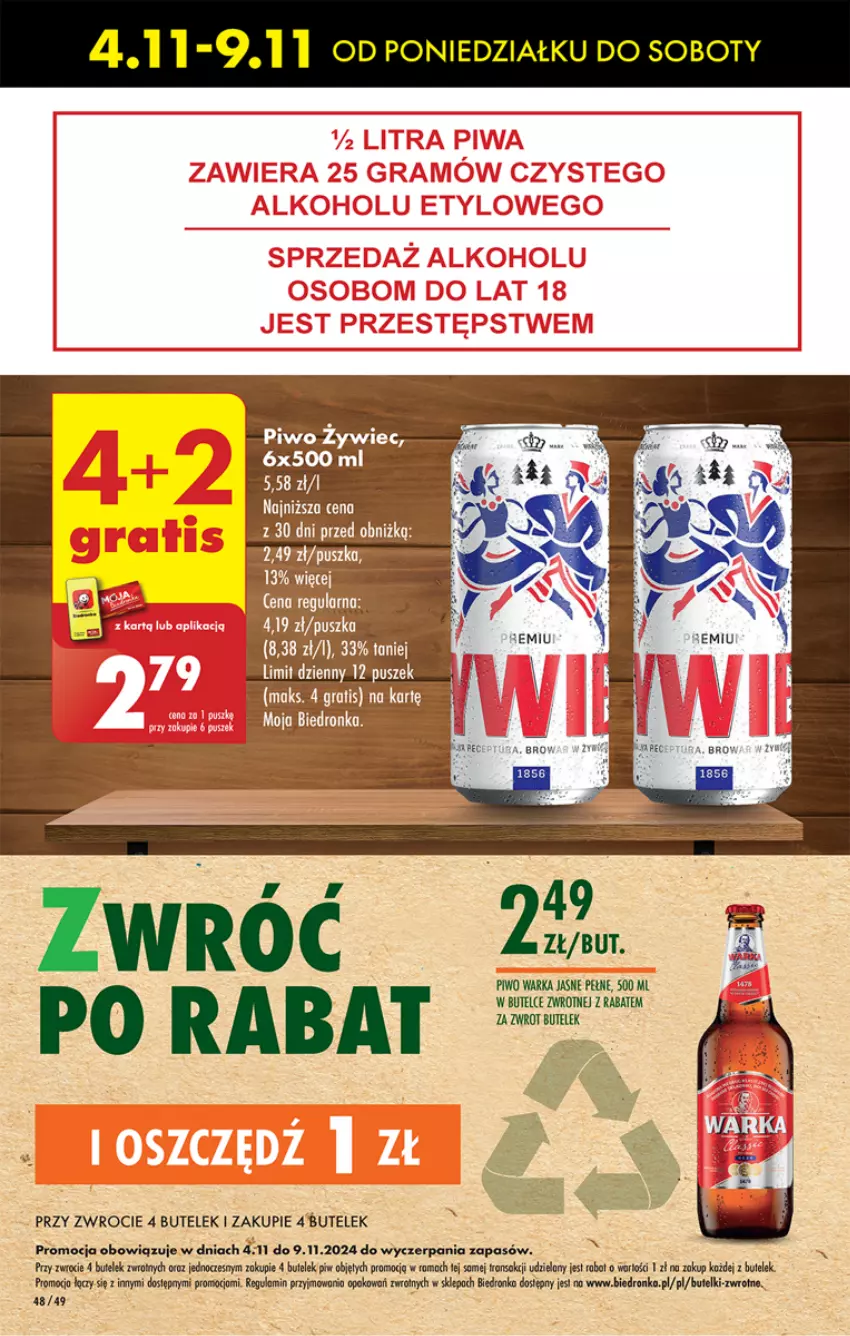 Gazetka promocyjna Biedronka - Od czwartku - ważna 07.11 do 13.11.2024 - strona 54 - produkty: Dron, Piwo, Tran, Warka