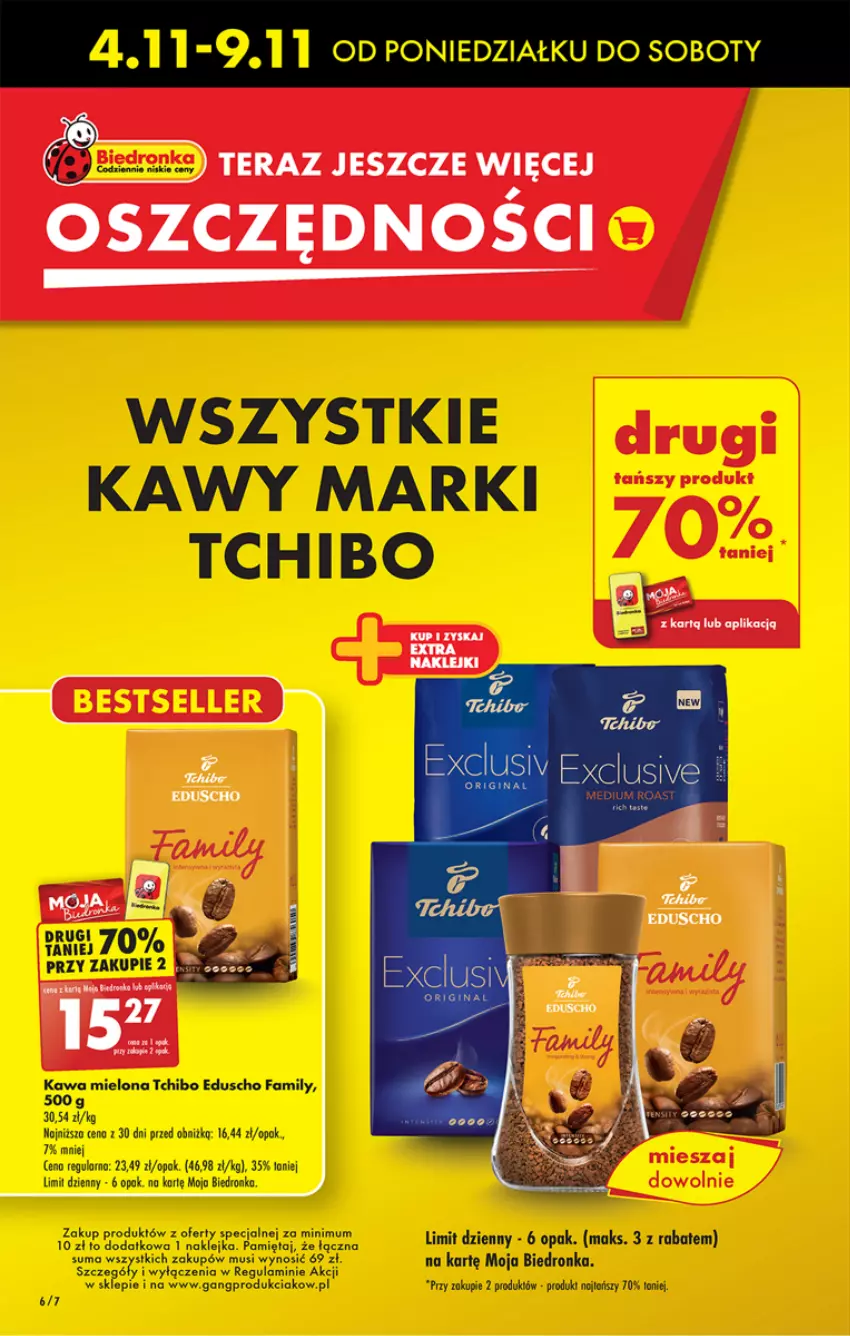 Gazetka promocyjna Biedronka - Od czwartku - ważna 07.11 do 13.11.2024 - strona 6 - produkty: Dron, Fa, Kawa, Kawa mielona, Klej, Mięta, Mus, Tchibo, Tera