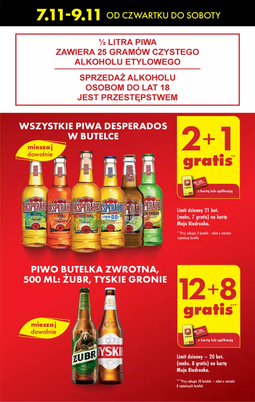 Gazetka promocyjna Biedronka - Od czwartku - ważna 07.11 do 13.11.2024 - strona 9 - produkty: Desperados, Dron, Gra, Piwa, Piwo, Robot, Tyskie