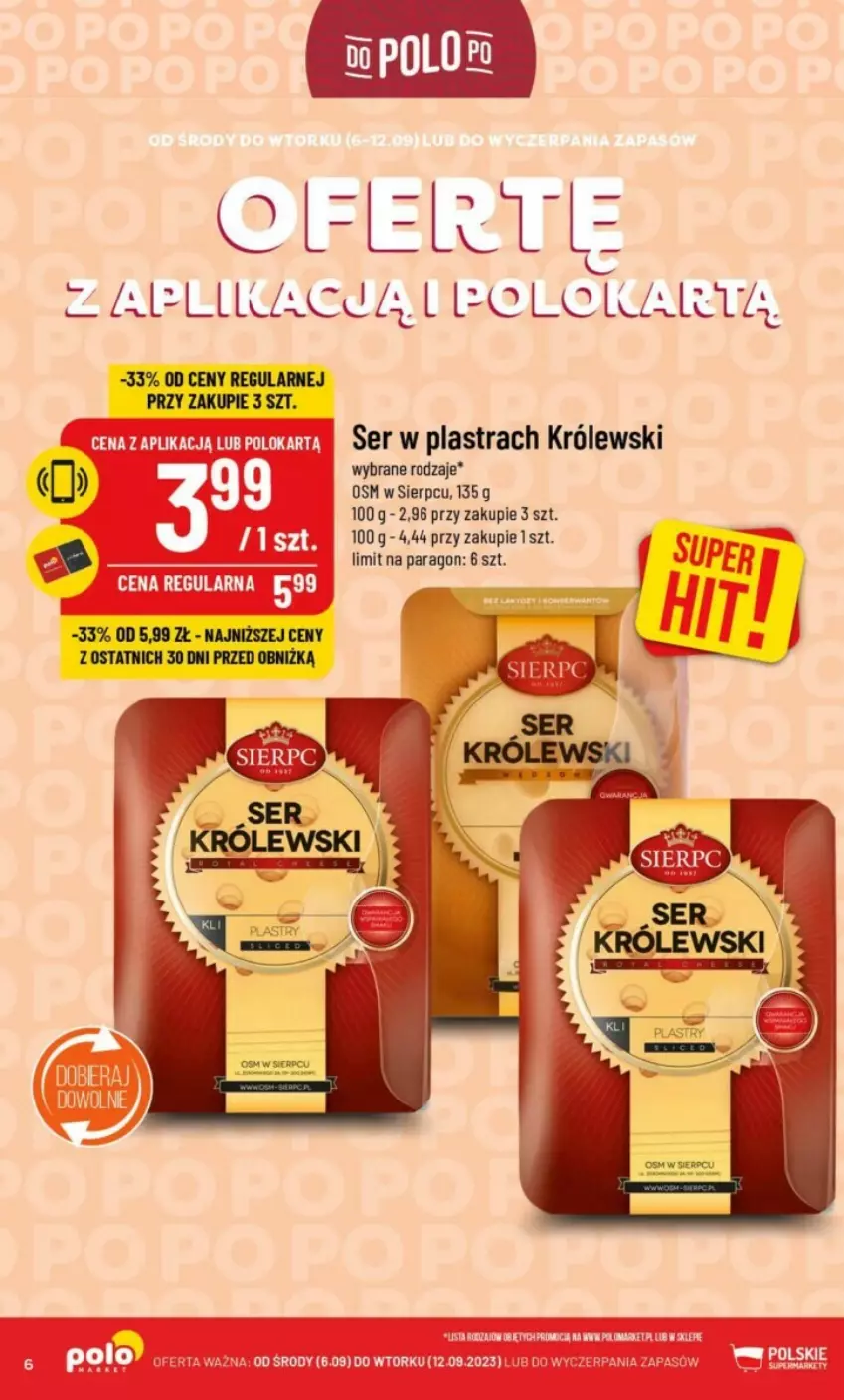 Gazetka promocyjna PoloMarket - ważna 06.09 do 12.09.2023 - strona 56 - produkty: Królewski, Ser