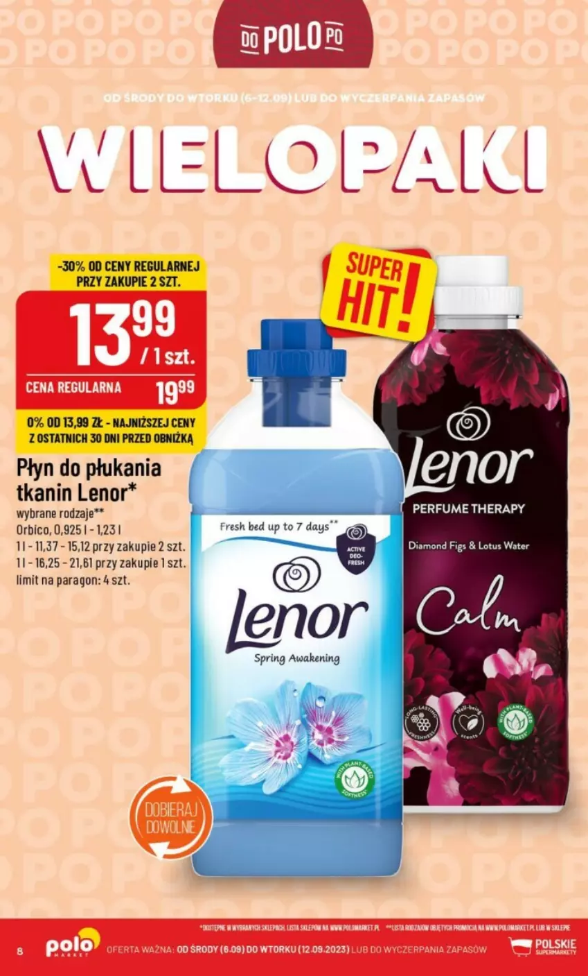 Gazetka promocyjna PoloMarket - ważna 06.09 do 12.09.2023 - strona 61 - produkty: 7 Days, BIC, Fa, Lenor, Perfum, Płyn do płukania