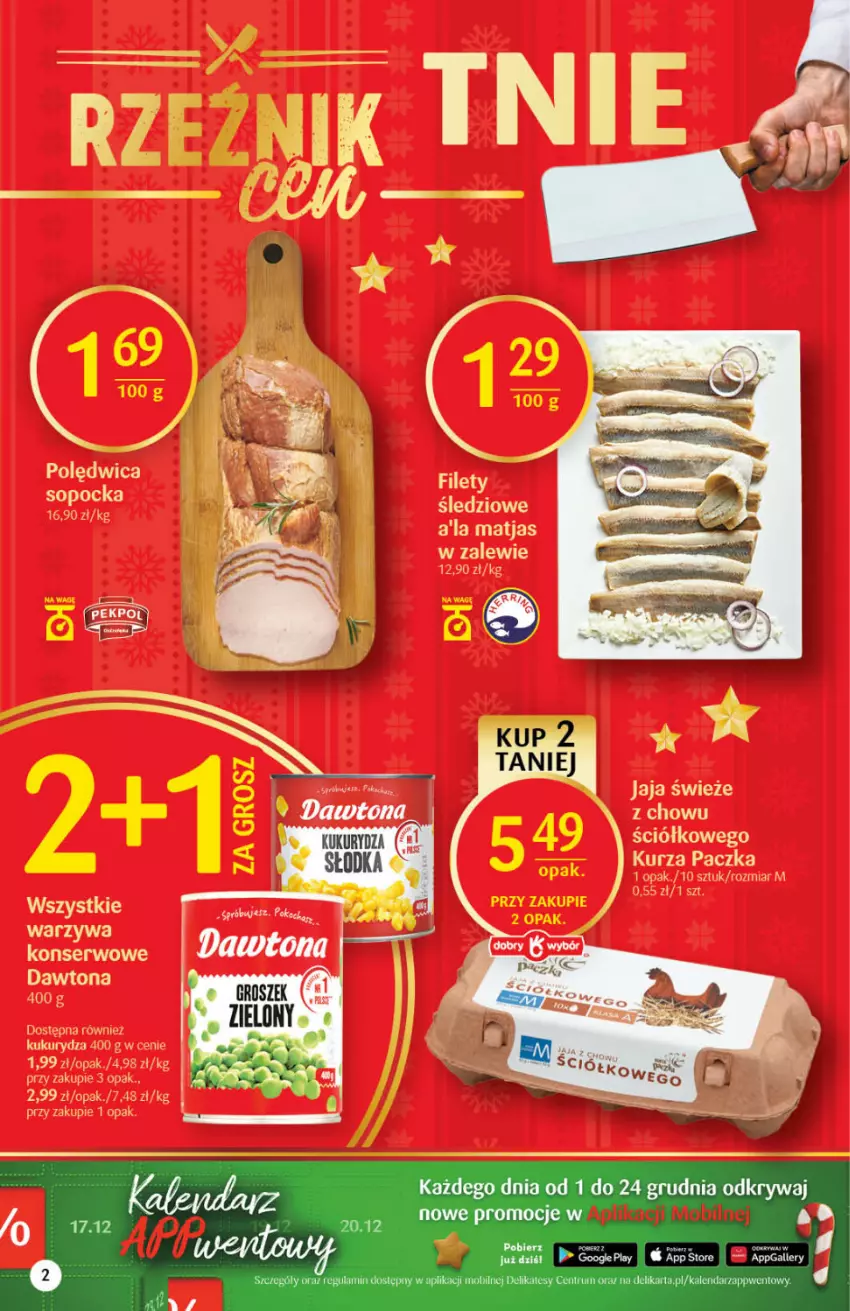 Gazetka promocyjna Delikatesy Centrum - Gazetka DC50 n. fresh - ważna 16.12 do 24.12.2021 - strona 2 - produkty: Dawtona, Jaja, Kukurydza, Matjas, Ser, Warzywa, Warzywa konserwowe