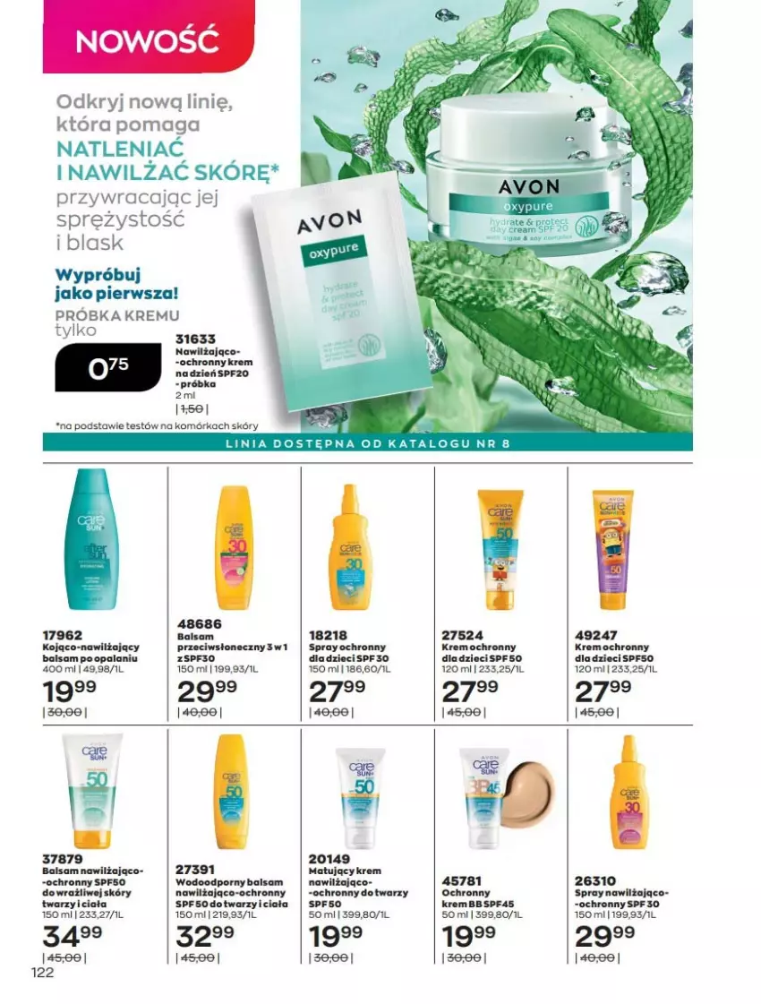 Gazetka promocyjna Avon - Katalog Avon 7/2021 kampania lipiec - ważna 01.07 do 31.07.2021 - strona 122 - produkty: Dzieci, Krem bb, Nawilżający balsam, Ochronny krem, Por