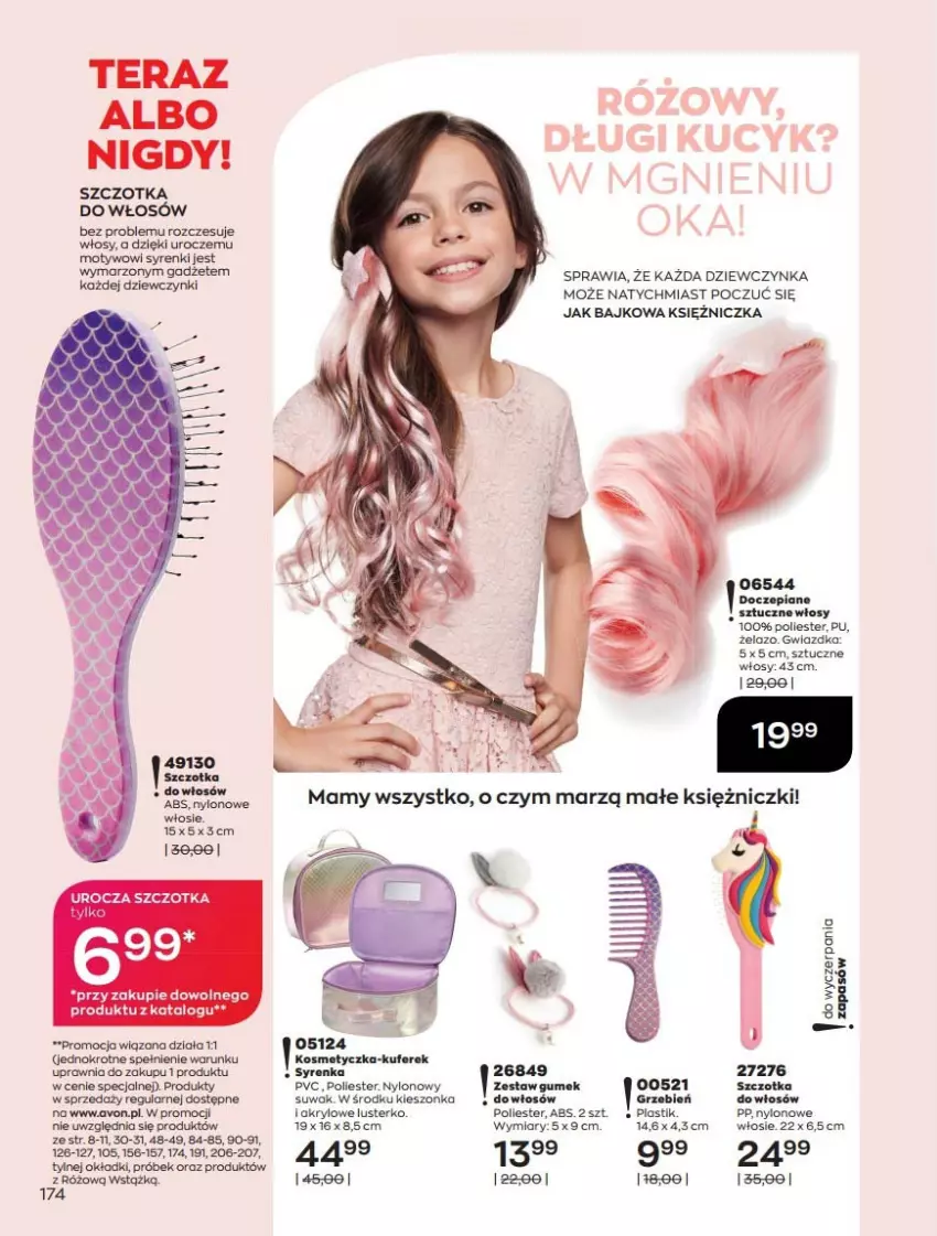 Gazetka promocyjna Avon - Katalog Avon 7/2021 kampania lipiec - ważna 01.07 do 31.07.2021 - strona 174 - produkty: Fa, Kosmetyczka, Szczotka, Szczotka do włosów, Tera