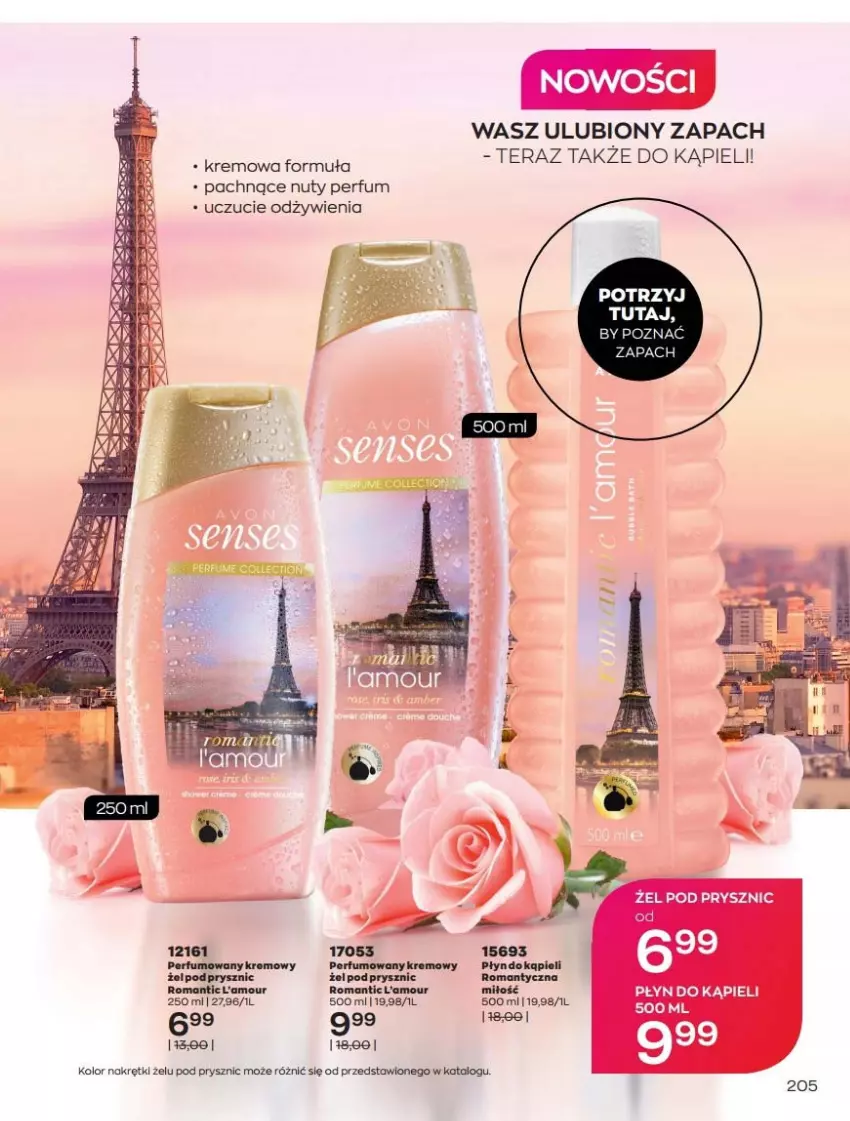 Gazetka promocyjna Avon - Katalog Avon 7/2021 kampania lipiec - ważna 01.07 do 31.07.2021 - strona 205 - produkty: Nuty, Perfum, Płyn do kąpieli, Tera