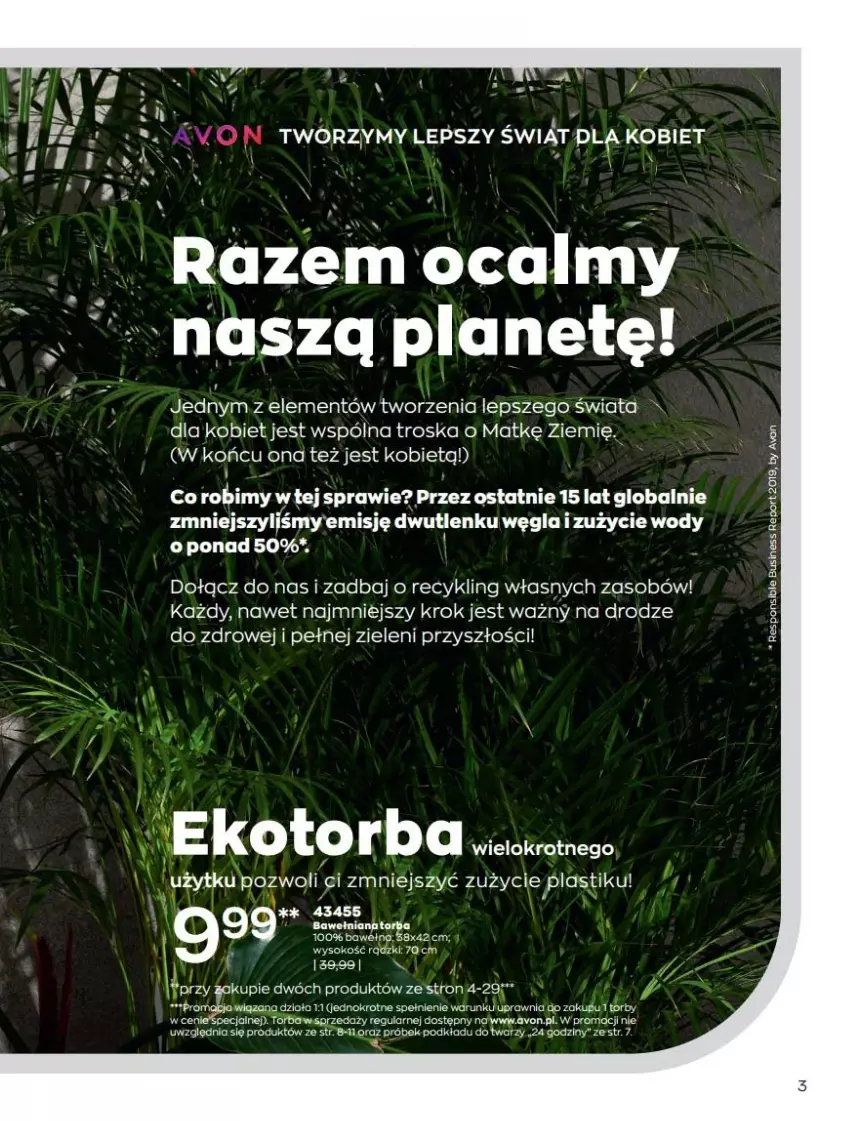 Gazetka promocyjna Avon - Katalog Avon 7/2021 kampania lipiec - ważna 01.07 do 31.07.2021 - strona 3 - produkty: Fa, O nas, Por, Sok, Torba