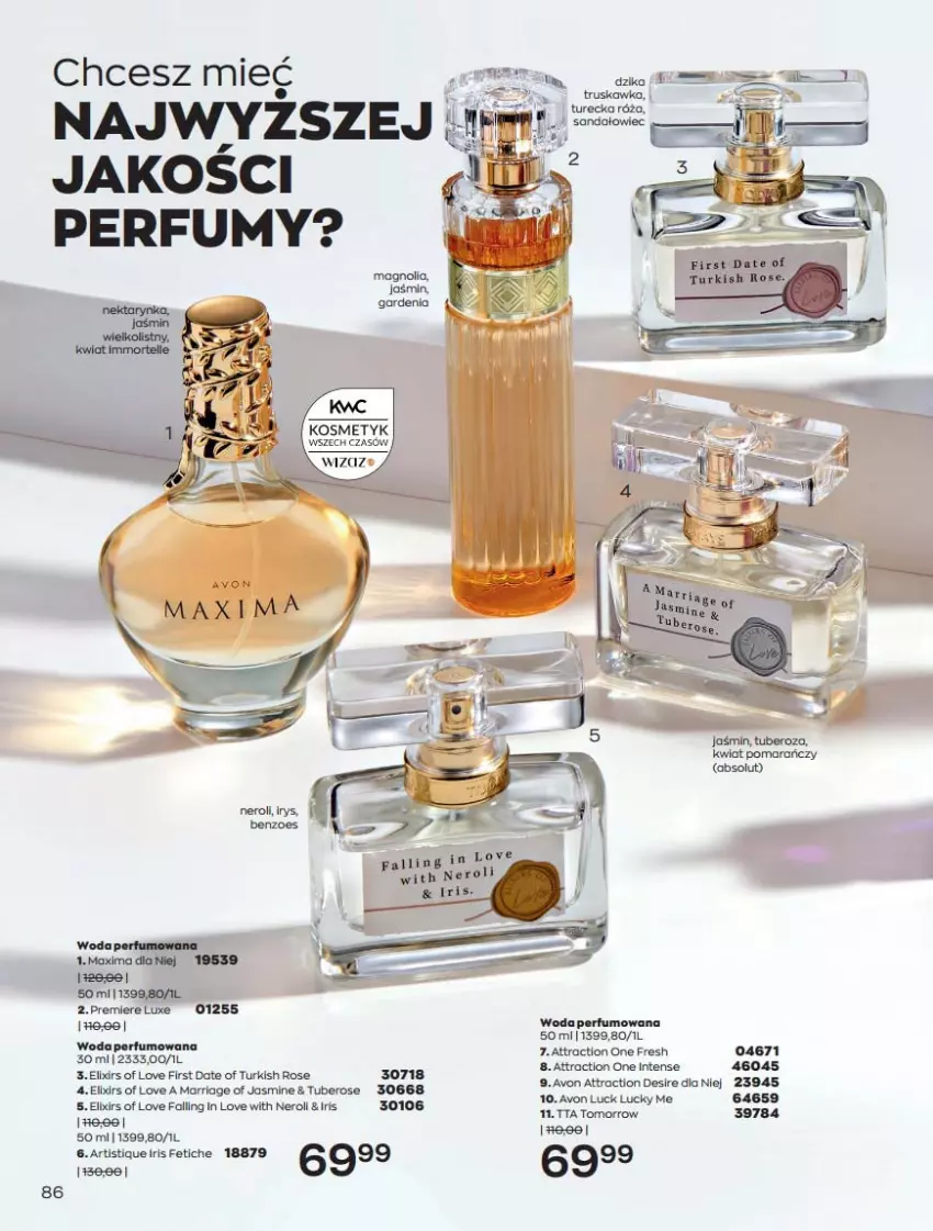 Gazetka promocyjna Avon - Katalog Avon 7/2021 kampania lipiec - ważna 01.07 do 31.07.2021 - strona 86 - produkty: Absolut, Fa, Perfum, Premiere, Woda, Woda perfumowana