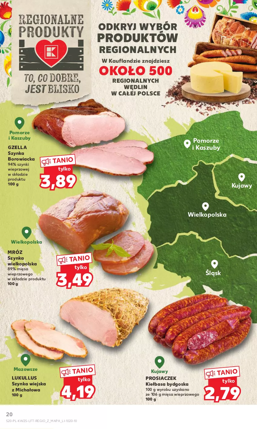 Gazetka promocyjna Kaufland - Gazetka tygodnia - ważna 22.06 do 28.06.2023 - strona 20 - produkty: Kiełbasa, Szynka