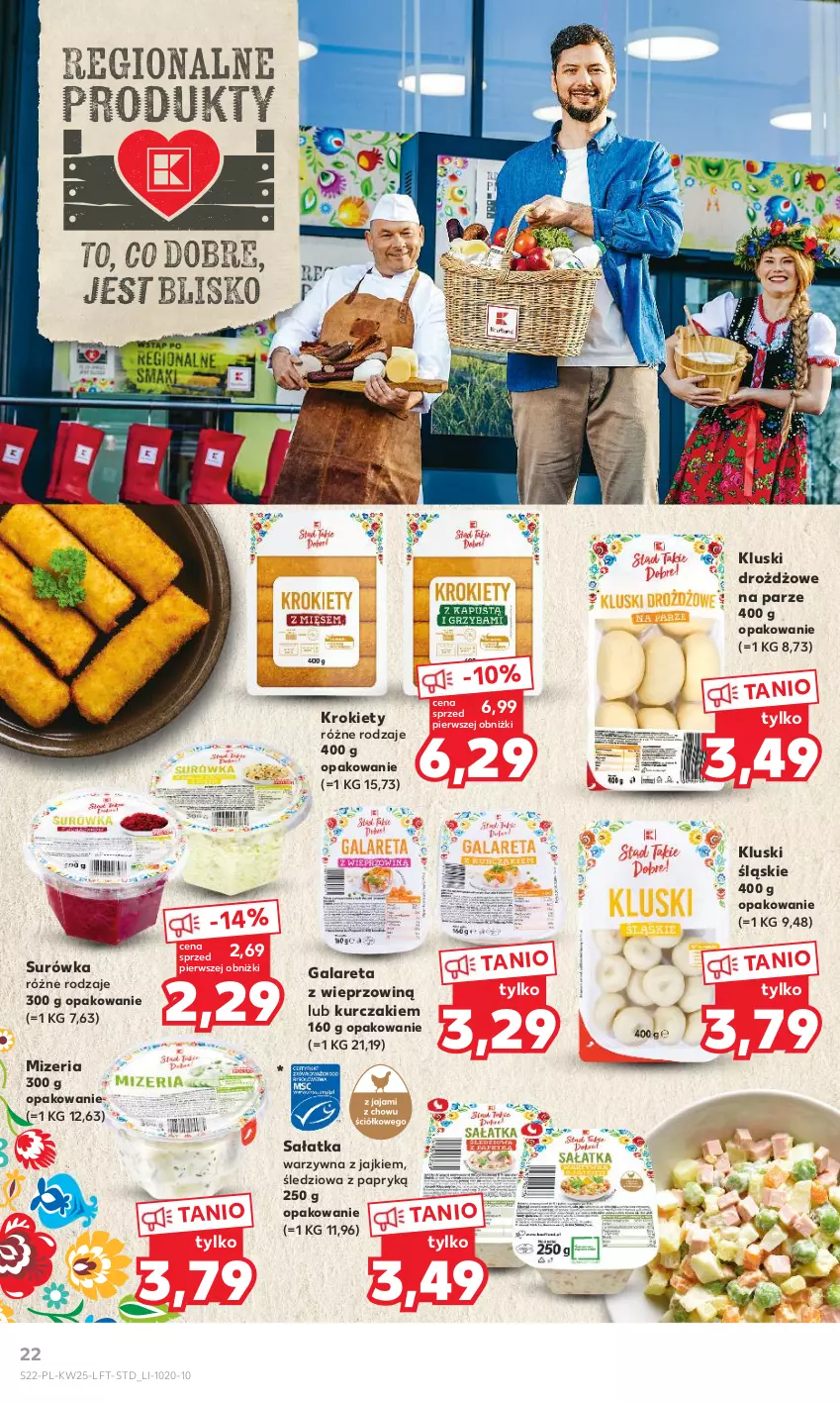 Gazetka promocyjna Kaufland - Gazetka tygodnia - ważna 22.06 do 28.06.2023 - strona 22 - produkty: Gala, Krokiety, Kurczak, Sałat, Sałatka, Surówka