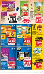 Gazetka promocyjna Kaufland - Gazetka tygodnia - Gazetka - ważna od 28.06 do 28.06.2023 - strona 45 - produkty: Mokra karma, Gin, Whiskas, Friskies, Sheba, Przekąska dla psów, Pedigree, Sucha karma