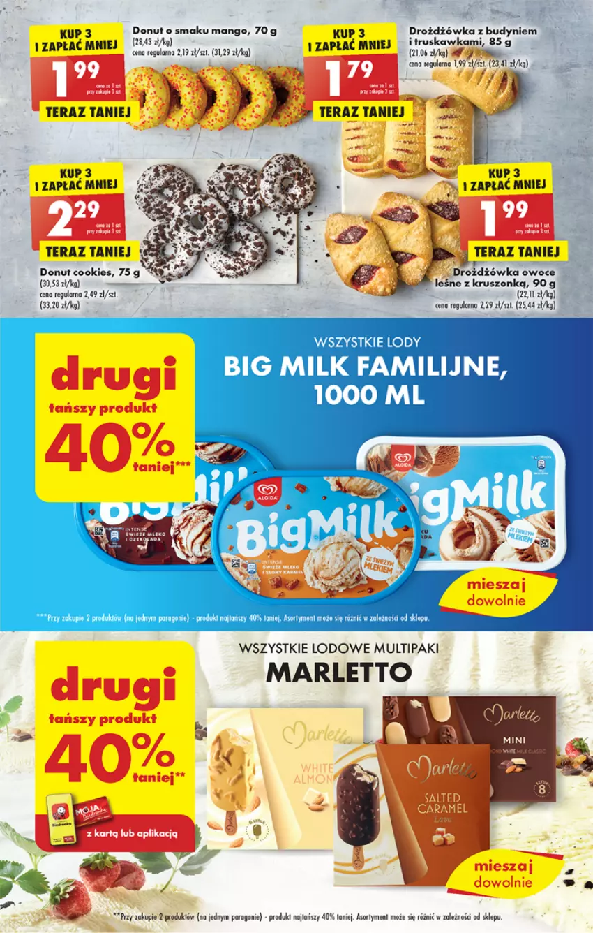 Gazetka promocyjna Biedronka - Gazetka - Biedronka.pl - ważna 30.01 do 04.02.2023 - strona 29 - produkty: Big Milk, Donut, Drozdzówka, Fa, Gaga, Lody, Owoce, Ser, Tera