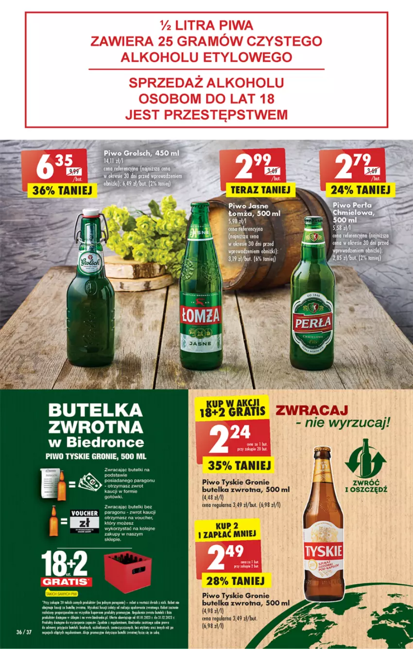 Gazetka promocyjna Biedronka - Gazetka - Biedronka.pl - ważna 30.01 do 04.02.2023 - strona 36 - produkty: Dron, Fa, Hama, LG, Piwo, RYOR, Sok, Tyskie