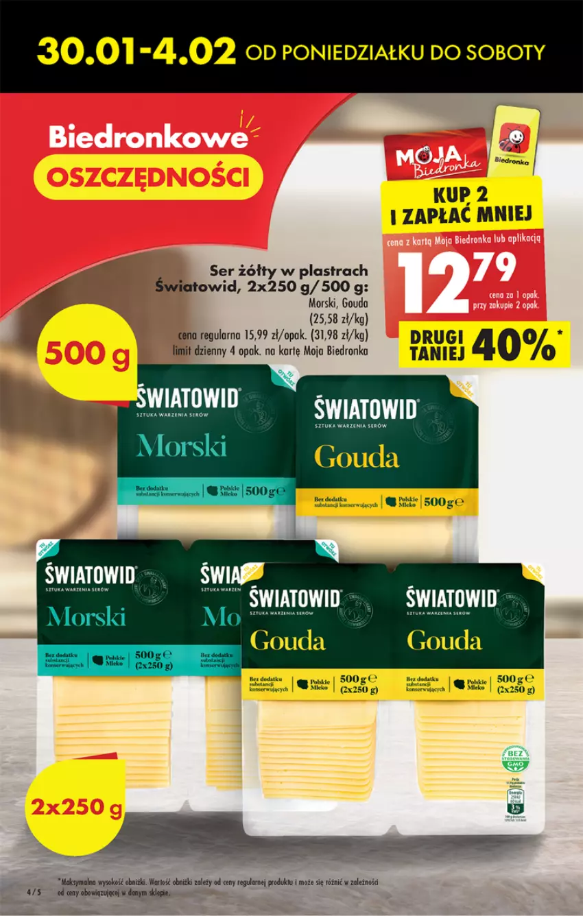 Gazetka promocyjna Biedronka - Gazetka - Biedronka.pl - ważna 30.01 do 04.02.2023 - strona 4 - produkty: Dron, Gouda, Ser, Sok