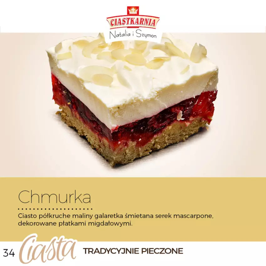 Gazetka promocyjna Topaz - Gazetka - ważna 01.01.2023 do 31.12.2025 - strona 34 - produkty: Gala, Galaretka, Maliny, Mascarpone, Piec, Ser, Serek