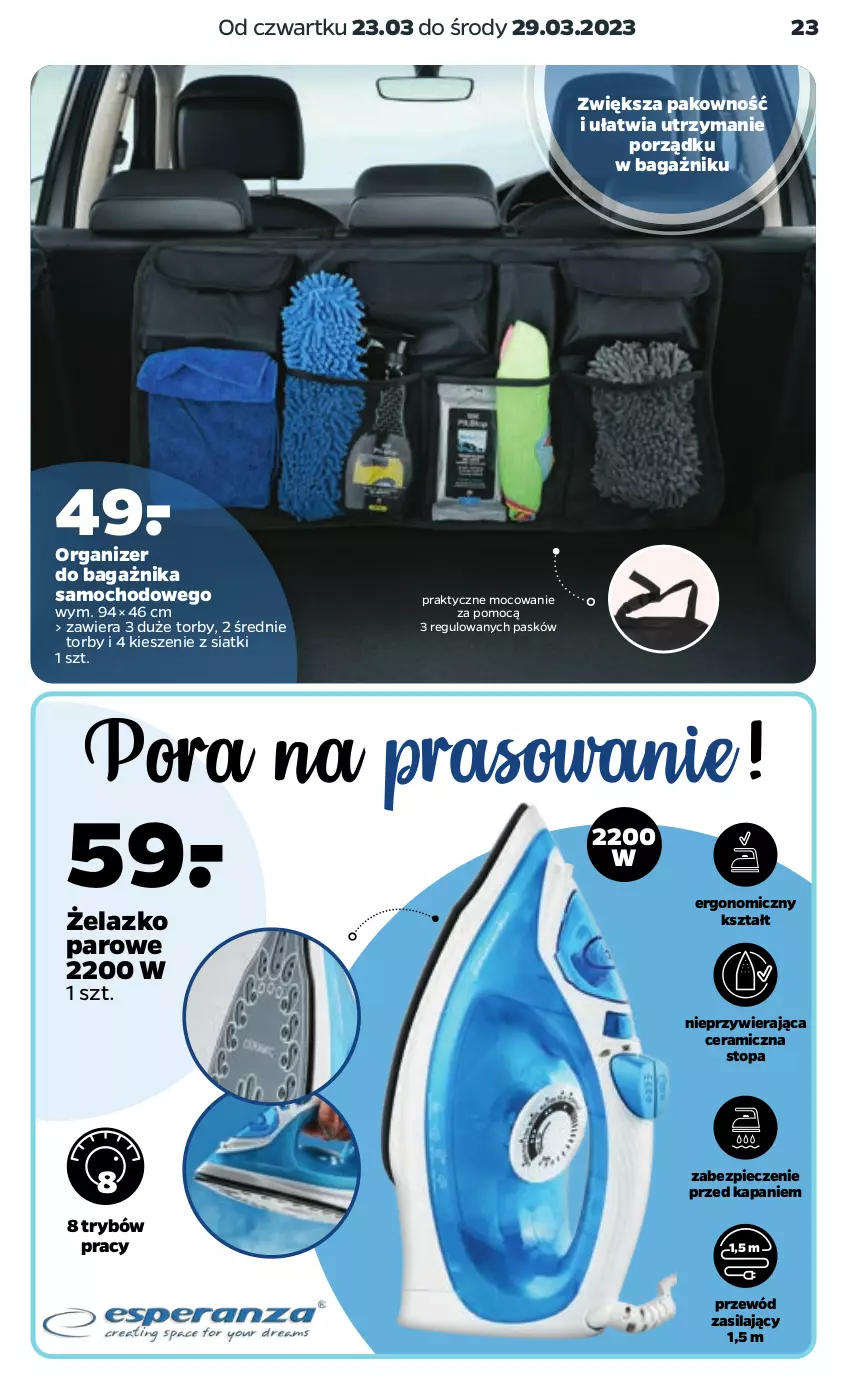 Gazetka promocyjna Netto - Akcesoria i dodatki - ważna 23.03 do 29.03.2023 - strona 7 - produkty: O Bag, Organizer, Piec, Por, Przewód, Top