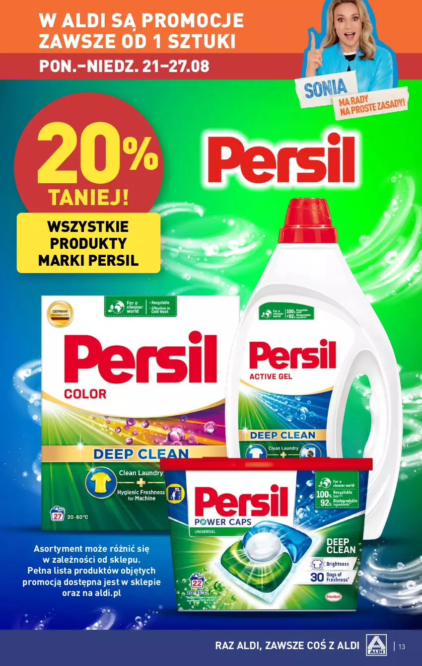 Gazetka promocyjna Aldi - Pełna oferta - ważna 21.08 do 27.08.2023 - strona 13 - produkty: Persil