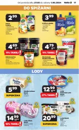 Gazetka promocyjna Netto - Artykuły spożywcze - Gazetka - ważna od 01.06 do 01.06.2024 - strona 17 - produkty: Lubella, Por, Róża, Bell, Dżem, Lody, Mola, Marmolada, Bella, Kokos