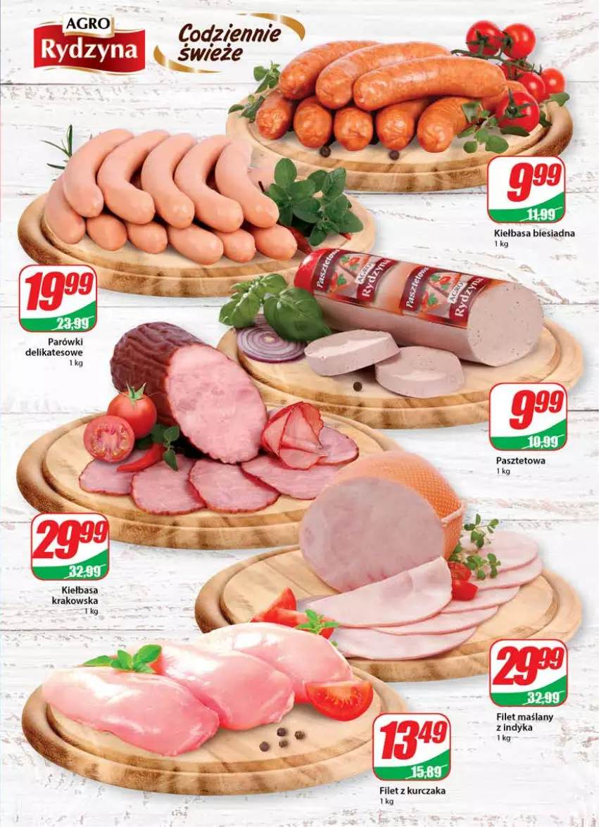 Gazetka promocyjna Dino - Gazetka - ważna 03.03 do 09.03.2021 - strona 11 - produkty: Kiełbasa, Kiełbasa biesiadna, Kurczak, Parówki, Pasztet