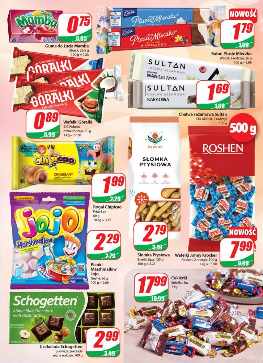 Gazetka promocyjna Dino - Gazetka - ważna 03.03 do 09.03.2021 - strona 3 - produkty: Baton, Chałwa, Chipicao, Croissant, Cukier, Cukierki, Czekolada, Góralki, Kakao, Mamba, Mars, Mleczko, Ptasie mleczko, Rogal, Schogetten, Sezam