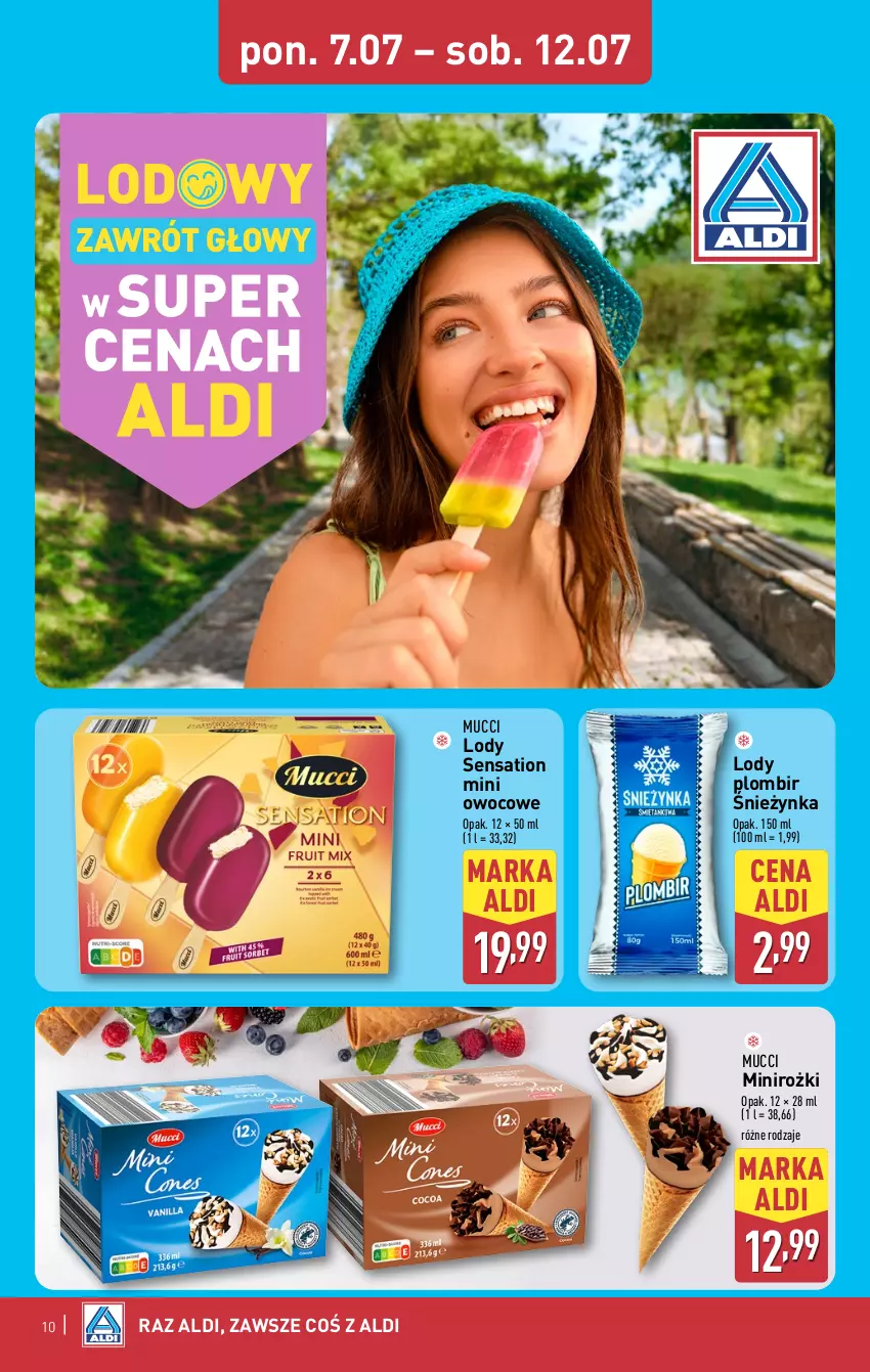 Gazetka promocyjna Aldi - Oferta weekendowa - ważna 10.07 do 12.07.2025 - strona 10 - produkty: Lody, Sati